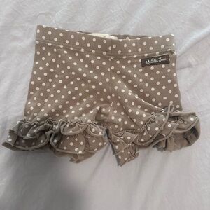 Matilda Jane Tan and White Polka Dot Shorts